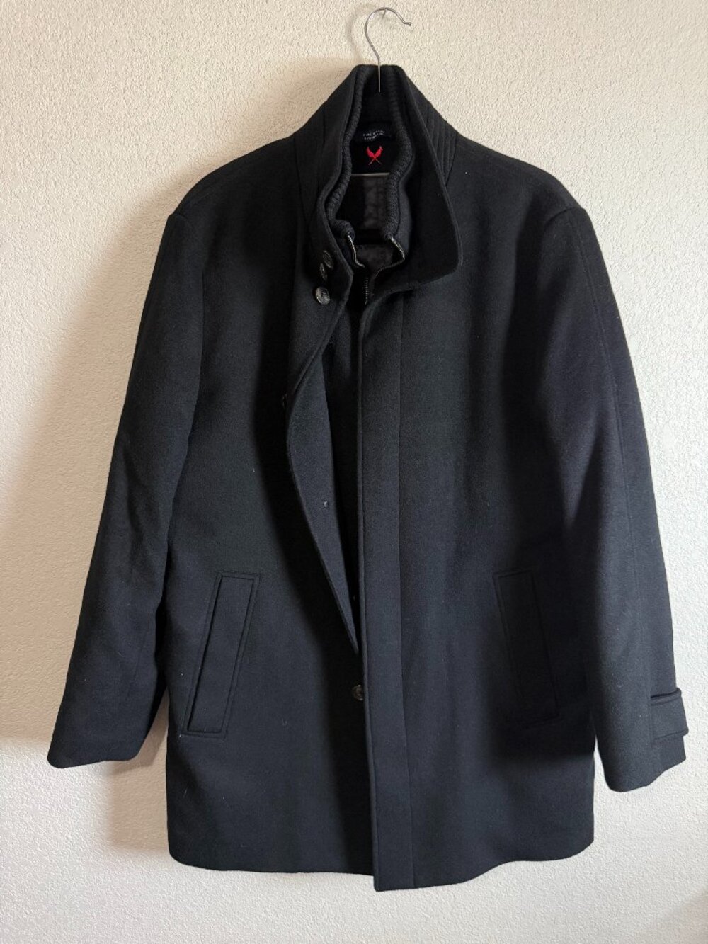 Cardinal of Canada Men's Black Wool Blend Winter Coat Size M 40